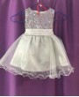 Серое детское многослойное платье с пышной юбкой напрокат или продажу в Краснодаре