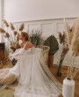 Свадебное платье с перьями напрокат