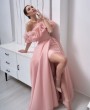 Розовое платье-трансформер с буфом и 2мя видами юбок напрокат 