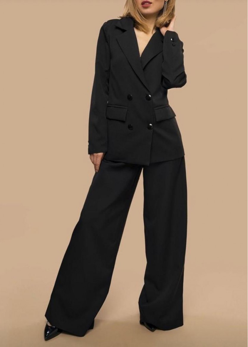 Черный брючный женский костюм купить или напрокат в Краснодаре