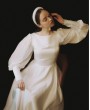 Закрытое белое свадебное платье длинное в пол. Салон свадебных платьев Окей Дресс в  Краснодаре