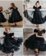 Бетси черное Детское платье 2024 на 6-10 лет купить или напрокат 