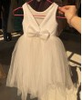 десткое белое блестящее платье купить или напрокат на 1-1,5 года. Салон платьев Окей Дресс