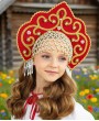Кокошник красный русский народный в аренду | Прокат в Краснодаре