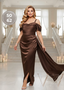Аренда вечернего платья большого размера с драпировкой в Краснодаре