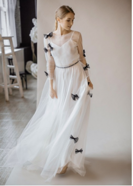 Свободное платье с бантами | Купить или напрокат | Романтичный повседневный наряд Свободное платье с бантами | Купить или напрокат | Романтичный повседневный наряд